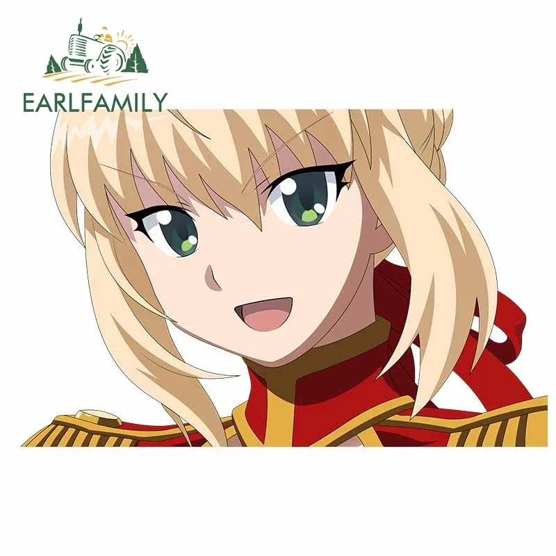 EARLFAMILY 13 cm x 8,3 cm für Sabre Kreative Autoaufkleber Anime DIY Okklusion Scratch Vinyl Car Wrap Wasserdicht JDM Auto Aufkleber