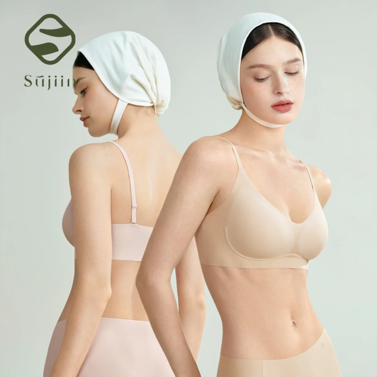 SUJIIN Summer Seamless Push Up Bras for Women Wireless Smooth Cool Breathable Tank Bra Lady Thin Quick-drying Bra Female MX321