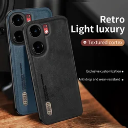 Case For vivo iQOO Neo9 Neo9s Pro Plus Luxury Skin-friendly Antique Leather Cover For iQOO Neo 9 S Pro Shockproof Bumper Funda