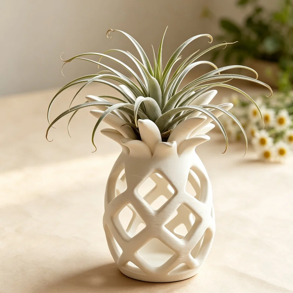 Cute Tropical Fruit Shape Mini Pot Figurine Multifunctional Desktop Accessory For Plant Lovers And Garden Theme