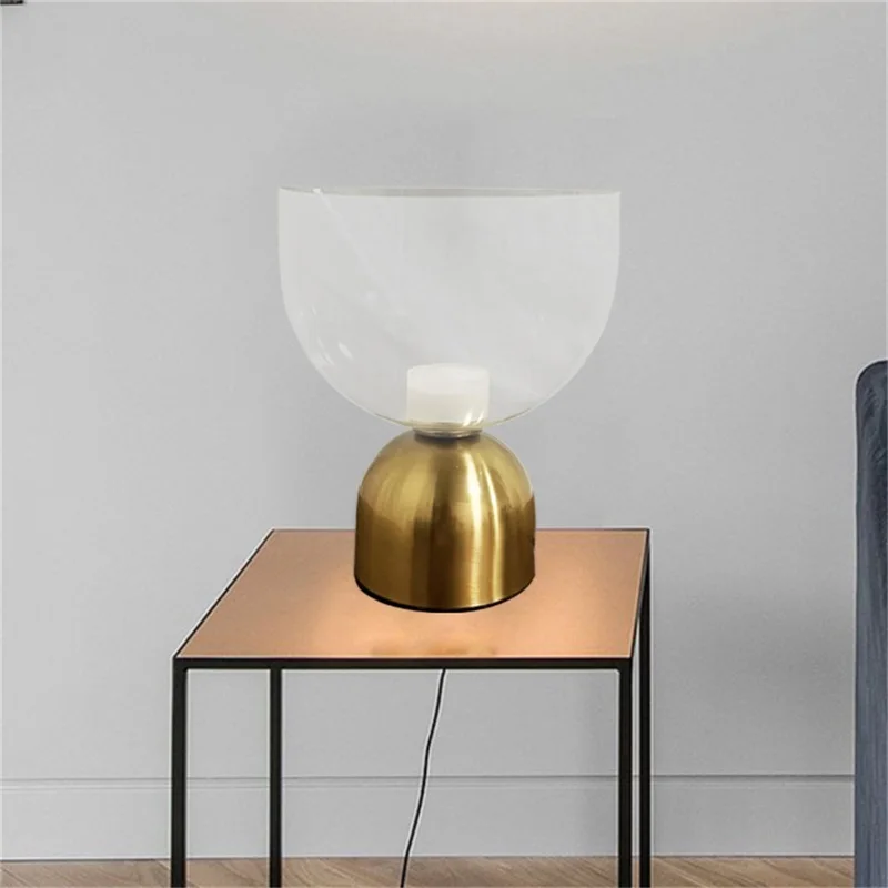 TYLA Nordic Table Lamp Contemporary Simple Creative Glass Desk Home Decorative LED Light