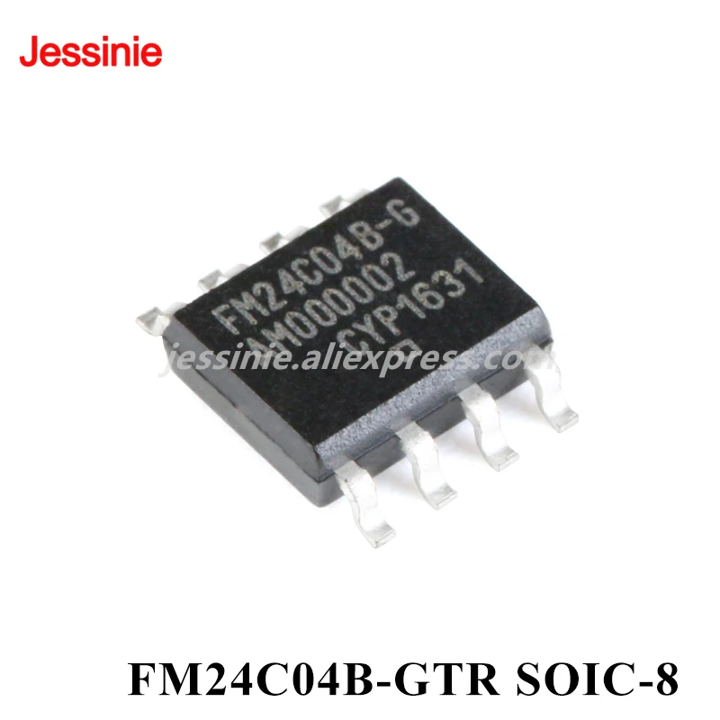 FM24 FM24C04 FM24C04B FM24C04B-GTR SOIC-8 4Kbit I2C Interface FRAM Ferroelectric Memory 5V SMD IC Chip Integrated Circuit