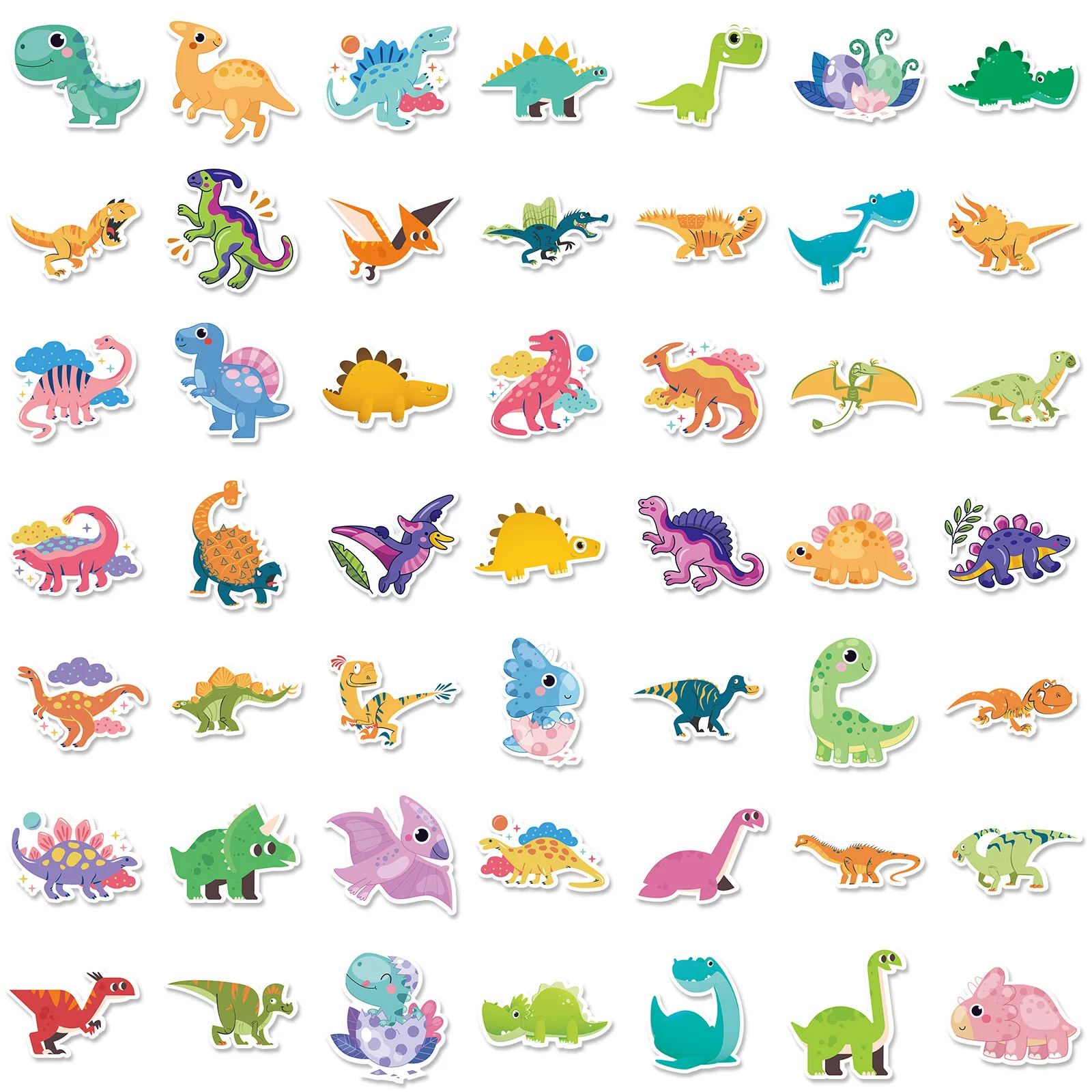 60 قطعة ديناصور Kawaii الإبداعية الكرتون الحيوان ملصقات مقاومة للماء DIY بها بنفسك الديكور دفتر المحمول الغيتار حقيبة الكتابة على الجدران اللعب