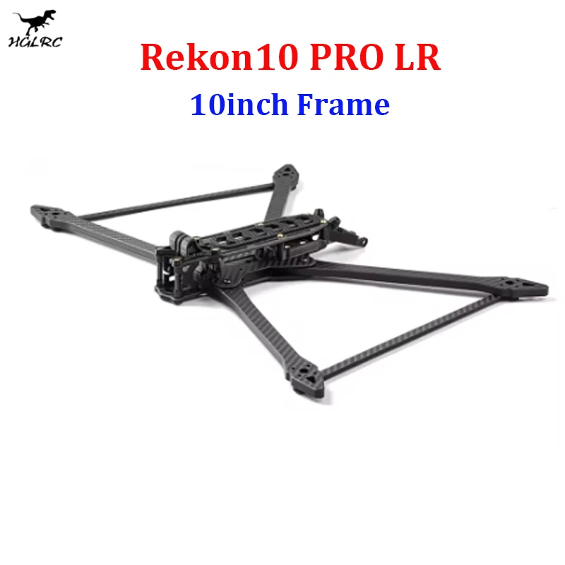 

HGLRC Rekon10 PRO LR 455 мм 10 дюймов 3K комплект из углеродного волокна для рамы для FPV Фристайл 10-дюймовый большой диапазон LR10 дроны DIY части