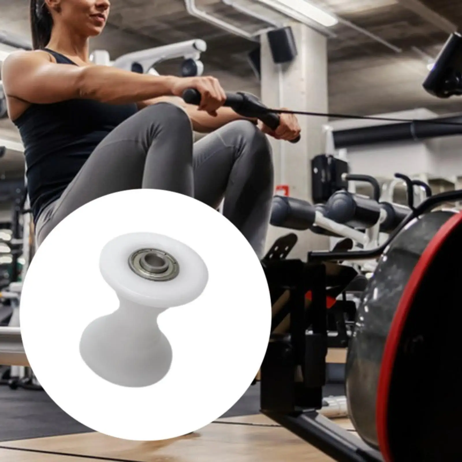 

Подшипниковое колесо гребного тренажера Эллиптический шкив Многофункциональные крепления Прочные подшипники Замена шкива для упражнений в тренажерном зале