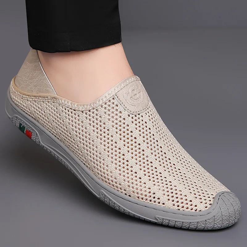 XIHAHA New Couple Shoes Men Loafers Light Walking Breathable Summer Comfortable Casual Dance Shoes Man Sneakers