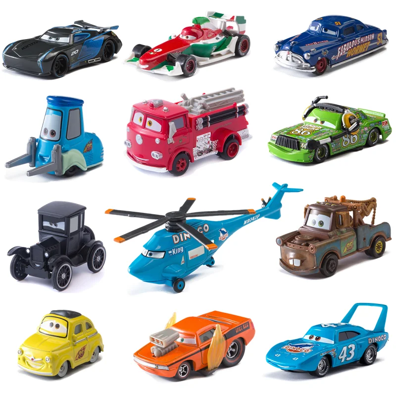 Cars Disney Pixar Cars Alloy Car Lightning McQueen Jackson Storm Mack Uncle Truck 1:55 Diecast Model Toy Children Birthday Gift