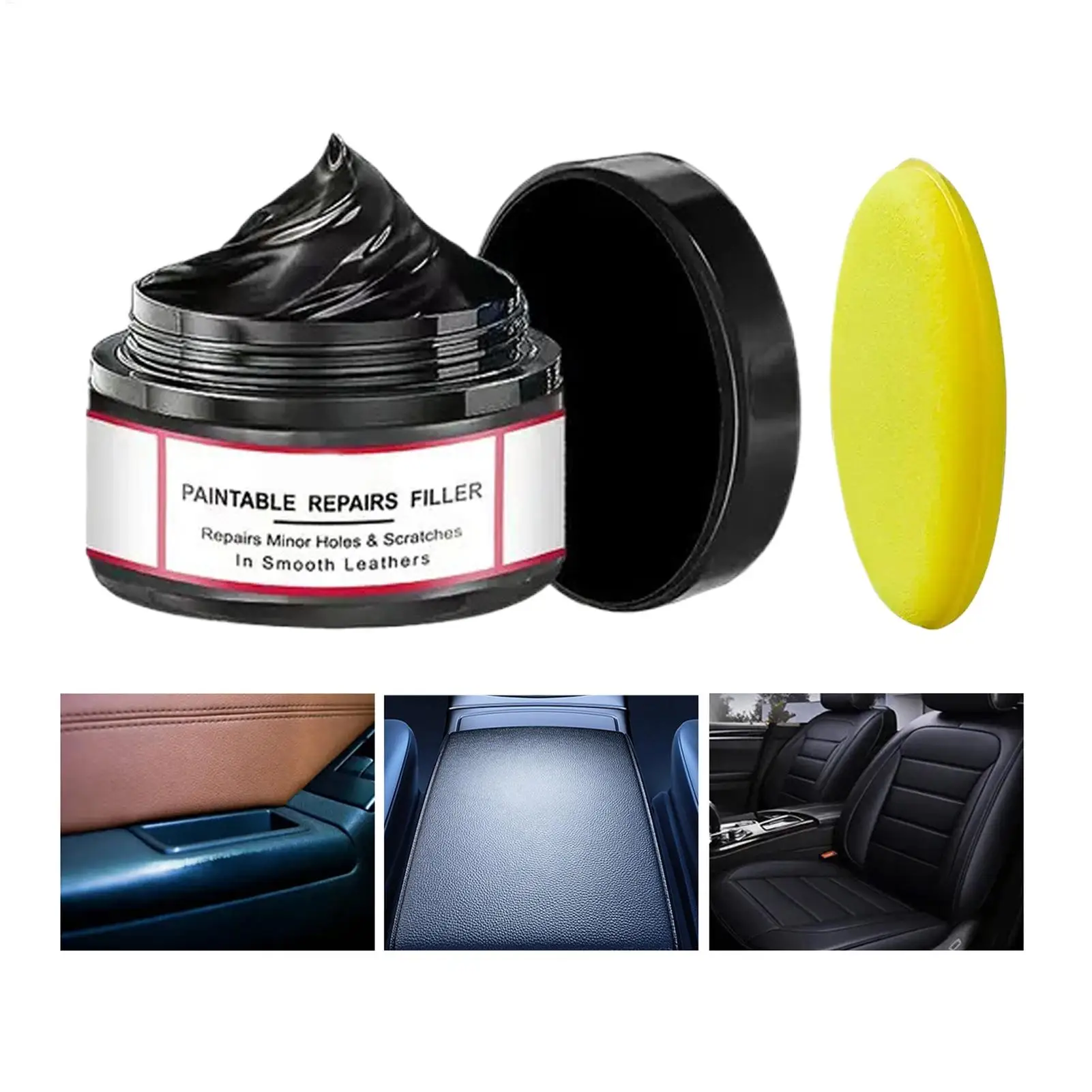 Car interior scratch remover 50g paste quick long lasting restorer wax nano polishing for leather dashboard boat truck seat care