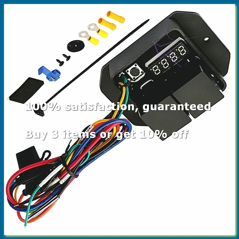 12V Digital Radiator Fans Controller Swith 0444 Adjustable Temperature Range Digital Electric Thermatic Fan Switch Kit-A32R