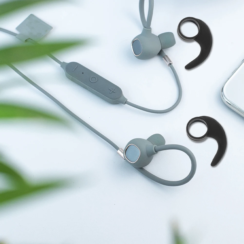 

12pcs Ear Hooks for Headphones Soft Silicone Anti Drop Earbud Covers Replacement Tips 10mm Earplugs Accessories