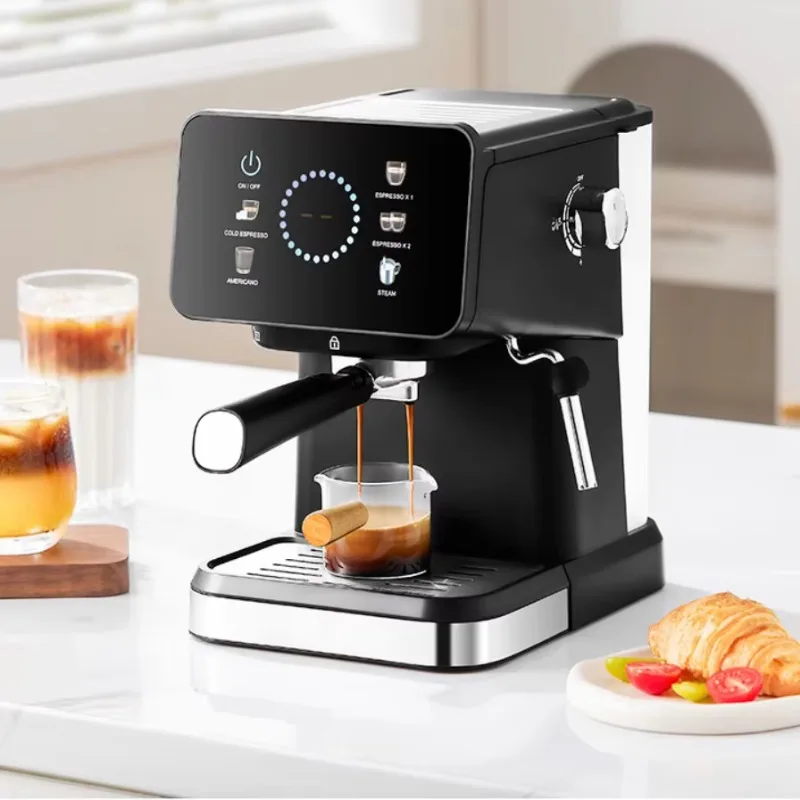 20bar Espresso Coffee Machine Household Hot And Cold Extraction Milk Foam Frothing Coffee Maker With Touch Scree 220V