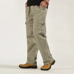 Workwear Men's Pants with Straight Sleeves Casual and Fashionable Plus Size New Styles for Spring and Summer