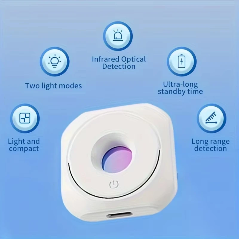 New Hidden Camera Detector Portable Pinhole Hidden Lens Detect Finder for Hotel Anti Peeping Device anti Surveillance Inspection