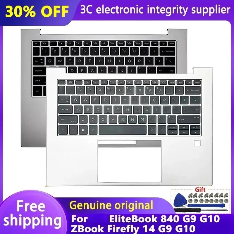 

Оригинальная новая клавиатура США/Великобритании для EliteBook 840 G9 840 G10 ZBook Firefly 14 G9 G10, упор для рук, верхняя крышка с подсветкой, верхний чехол