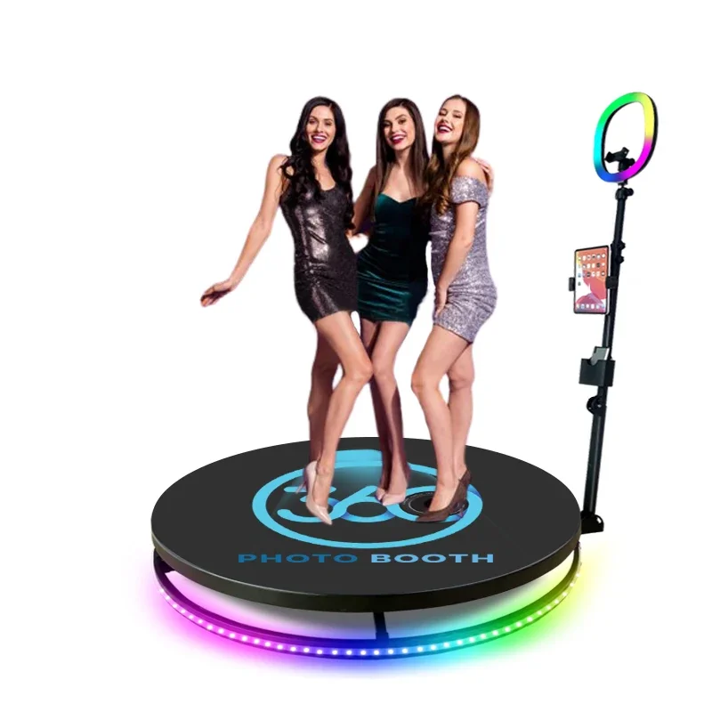 

Video Slow Motion Photobooth Led Light Free Inflatable Props 360 Photo Booth 360 Degree Spin For Wedding