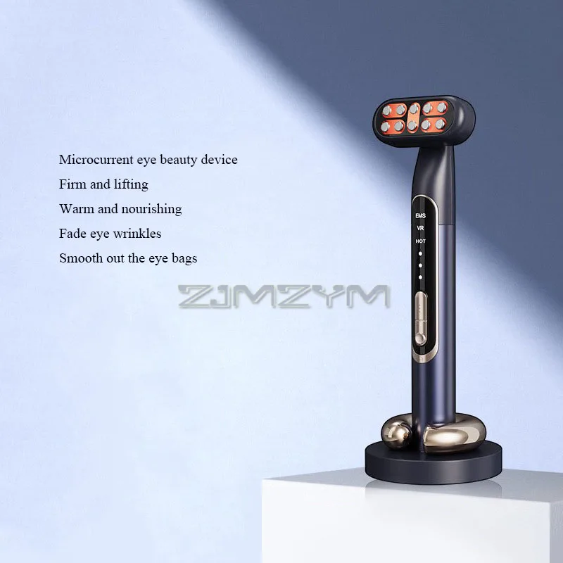 9 สี Eye Beauty Instrument Anti Aging Eye Massager EMS Microcurrent Face Lifting Wand ลด Dark Circle ริ้วรอยเครื่องมือความงาม