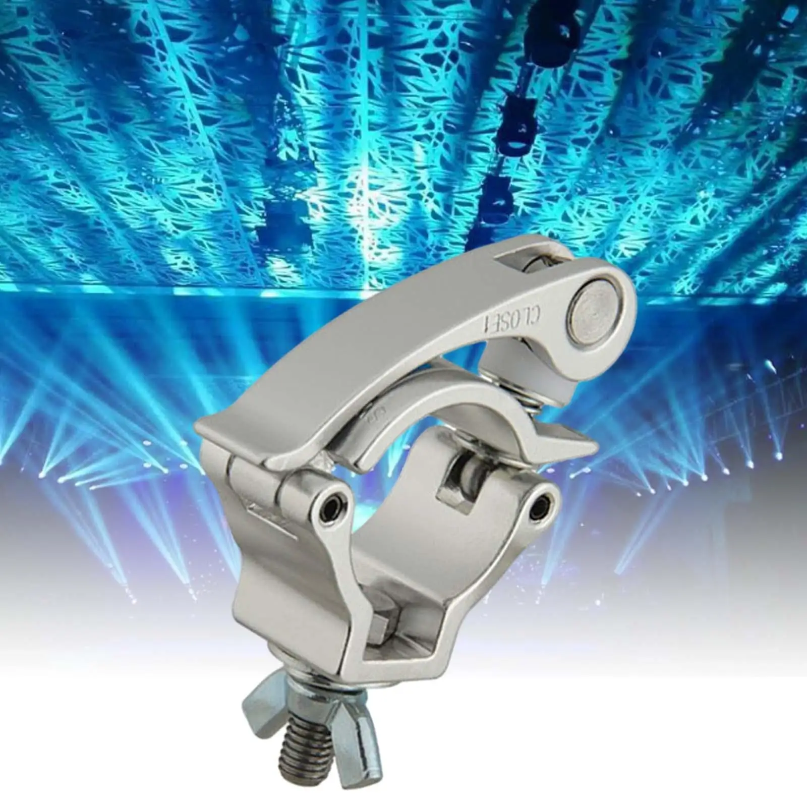 Aluminum Alloy Swivel Coupler for Stage Lighting Truss Clamp Load 75kg Fits 1.25-1.38 Inch Pipe Event