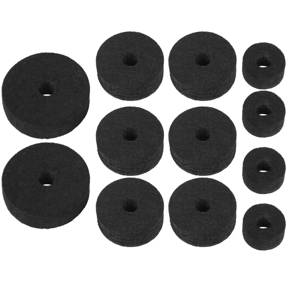 23Pcs Felt Cymbal Stand Felts​ ​Black/Gray ​Non-Slip ​Cymbal Replacement Accessories​ ​Includes Wing Nuts/Washers/Sleeves​