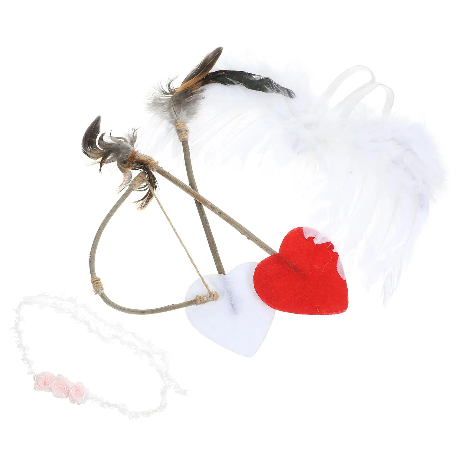 

1 set Angel Wings Kids Photo Props 0-12 Months Baby Costume Newborn Photography Safe Plume WoodReusable