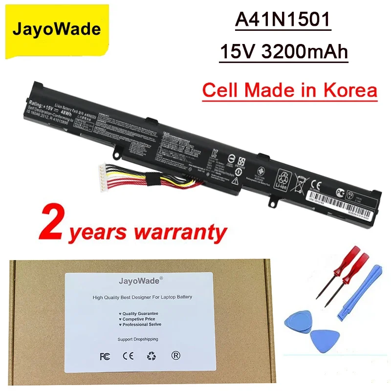 Smart A41N1501 Laptop Battery for ASUS GL752JW GL752 GL752VL GL752VW N552 N552V N552VW N752 N752V N752VW N752VX A41LK9H A41N1501