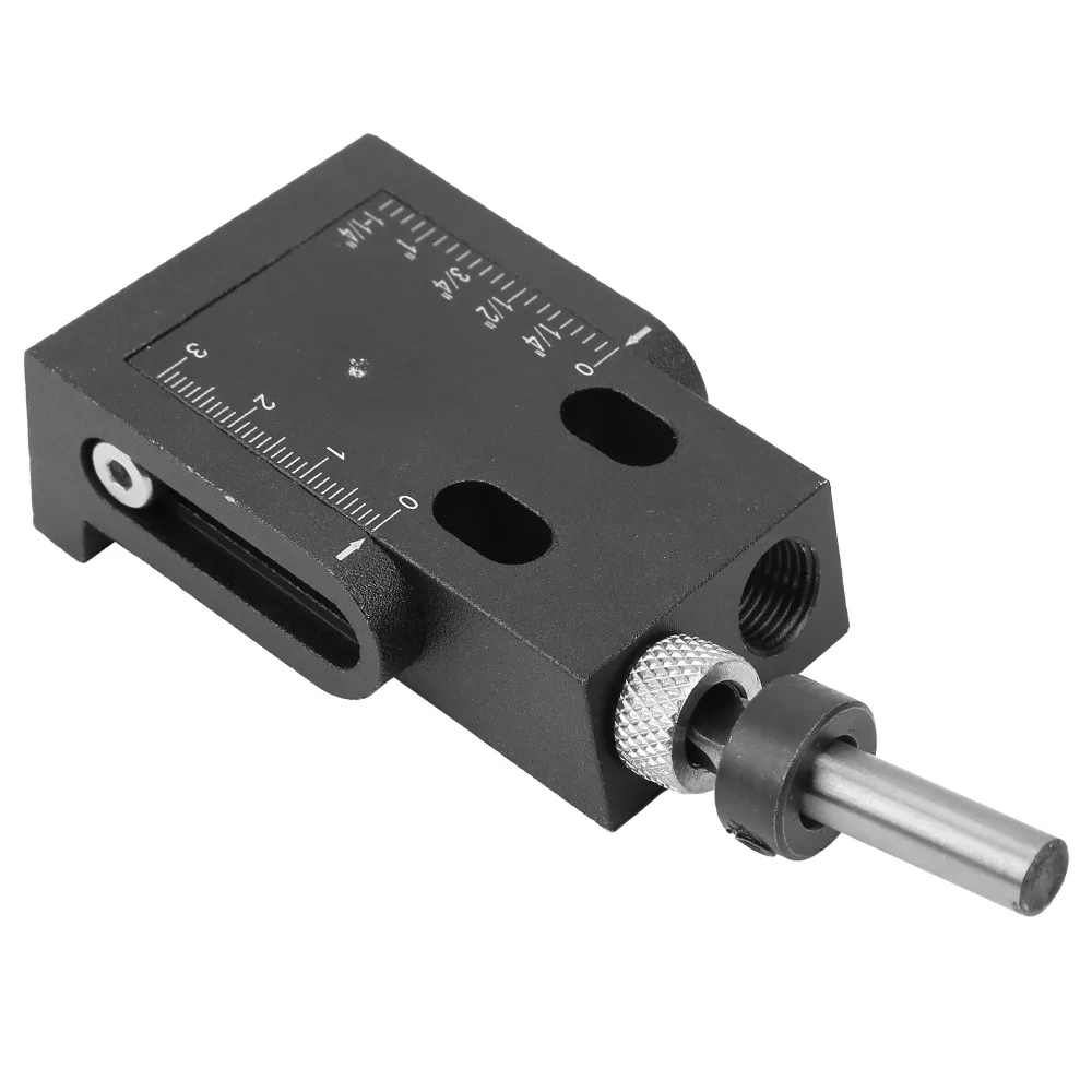 15pcs 15° Angle Oblique Hole Locator Scale Marks Dual Inch Metric Pocket Hole Jig With Drill Bits And Wrench Aluminum Alloy