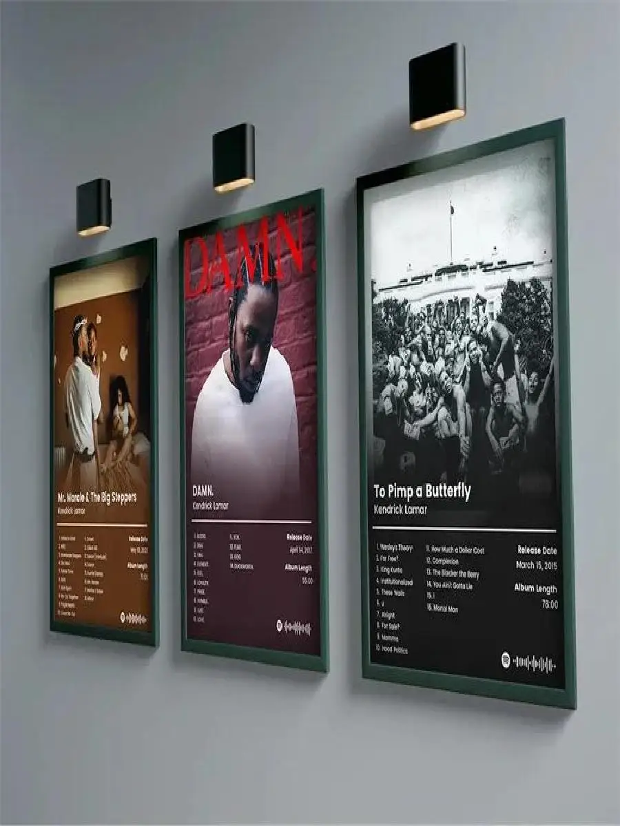 كندريك لامار لعنة ألبوم المشارك الجمالية ديكور المنزل حائط لوح رسم الفن جدارية غرفة ديكور