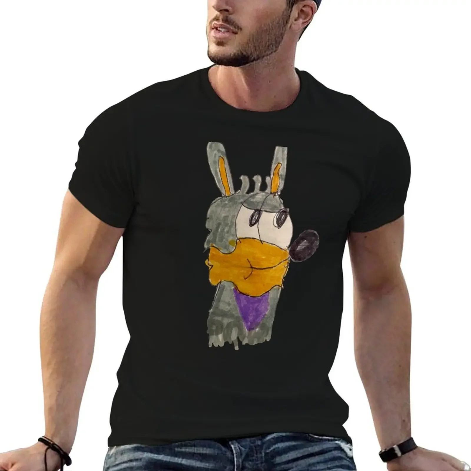 Smug Wolfy! Silly Character #7! T-Shirt vintage boys animal print Blouse men tshirt