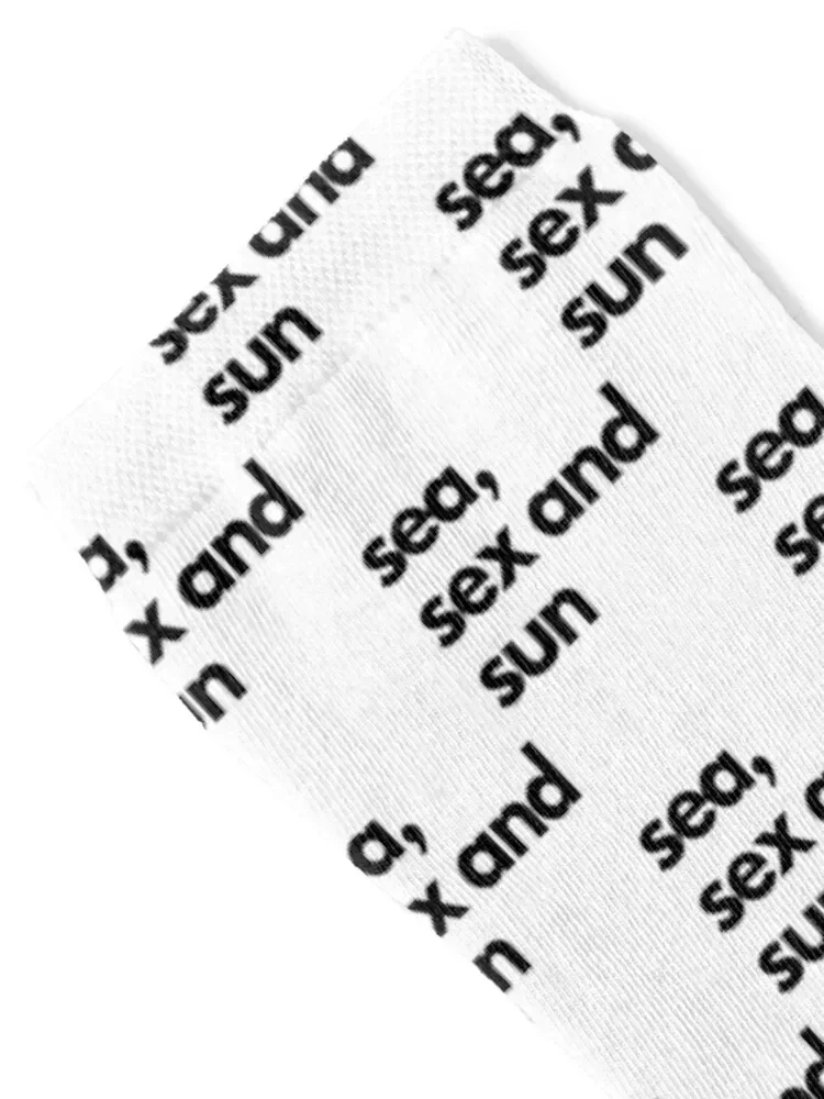 mer, sexe et soleil classique Socks essential moving stockings Non-slip sport Socks Women's Men's