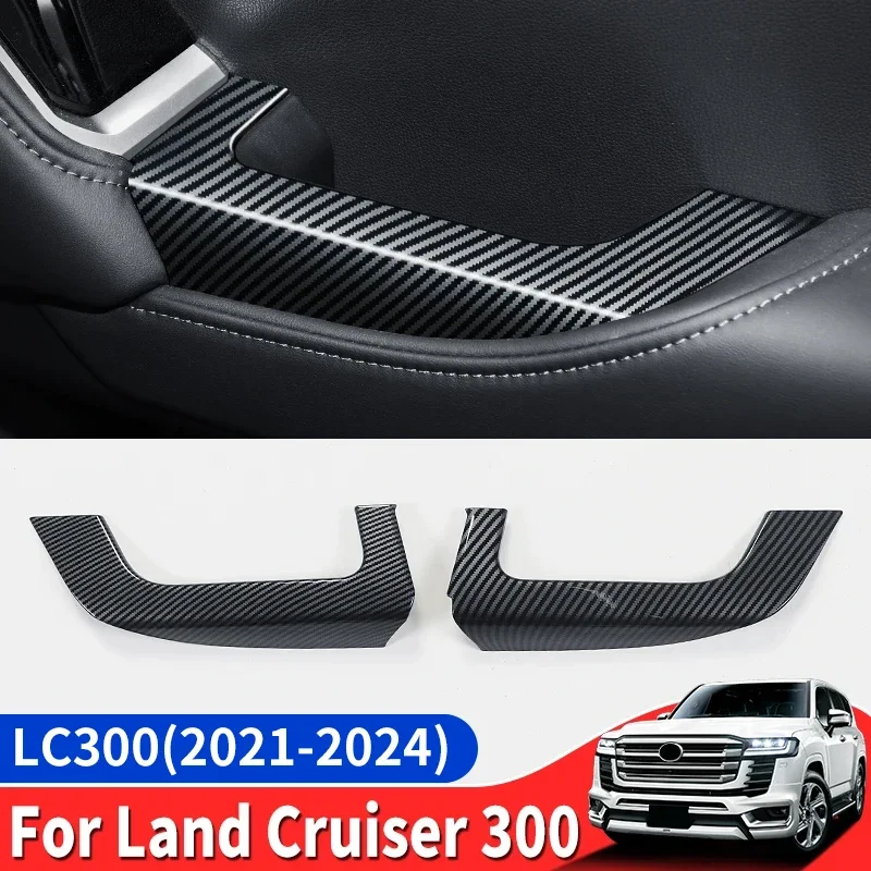 

For Toyota Land Cruiser 300 2021-2025 2024 Inside Handle Armrest Decoration Protective Sticker LC300 Interior Accessories Tuning