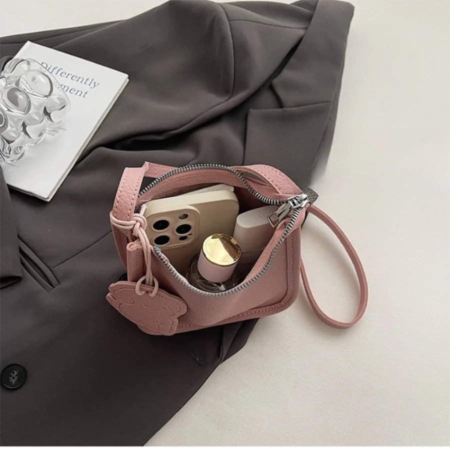 Borsa a secchiello coreana alla moda e generosa con grana di litchi per pendolarismo, senso senior della semplicità, borse a tracolla da donna