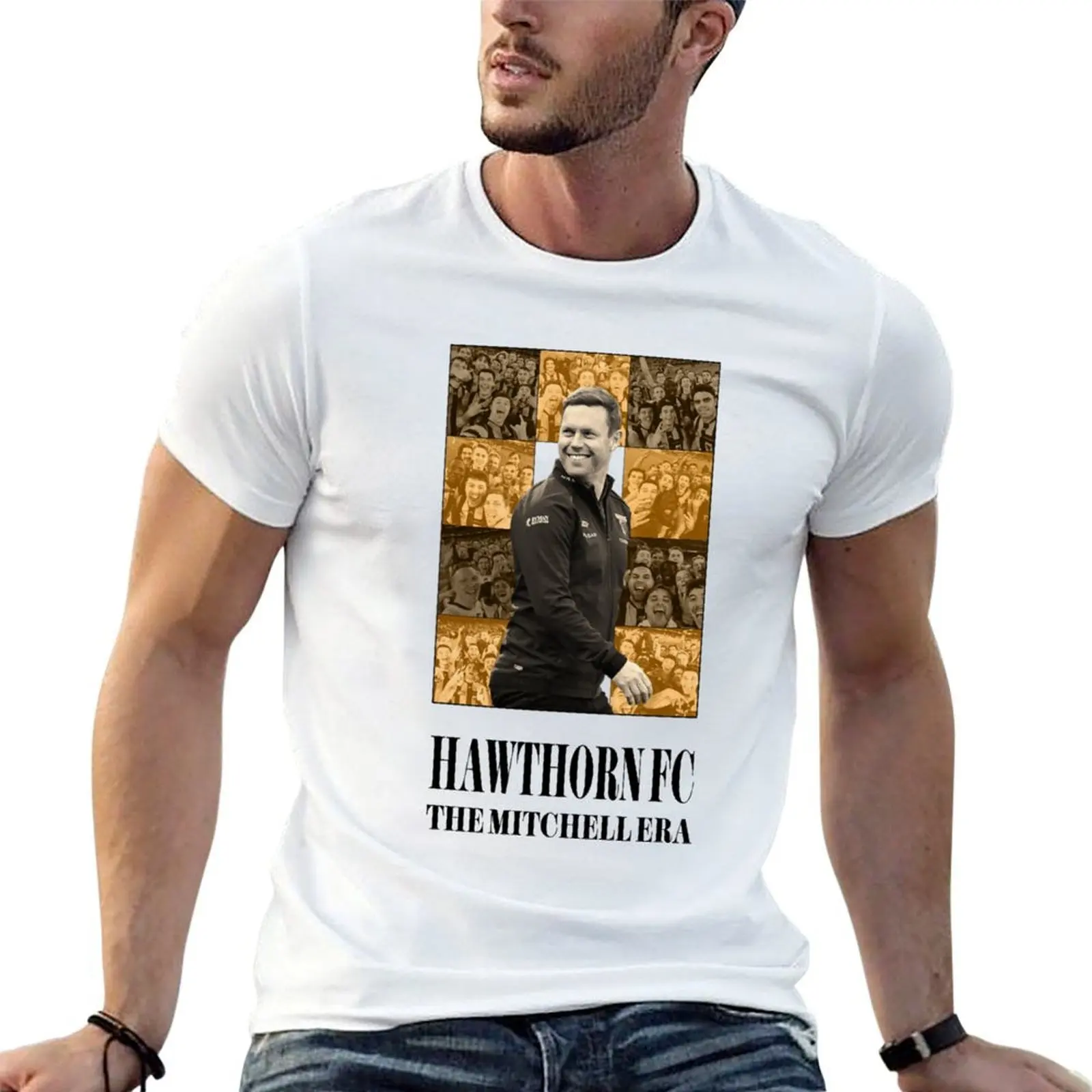 

The Mitchell Era - Hawk Talk Podcast T-Shirt man graphic t shirt cotton t shirts man 100% T-Shirt