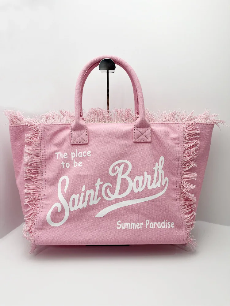 Imagem -06 - Saint Barth-bolsa Artesanal de Borla Feminina Bolsala de Alta Capacidade Lazer e Turismo Nova