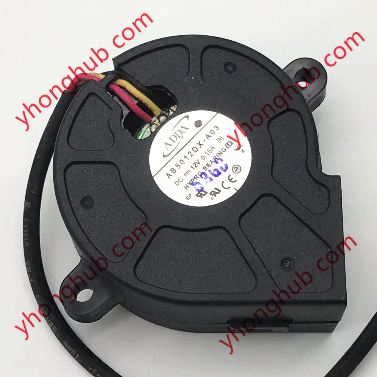 

ADDA AB5012DX-A03 DC 12V 0.15A 3-Wire Server Cooling Fan