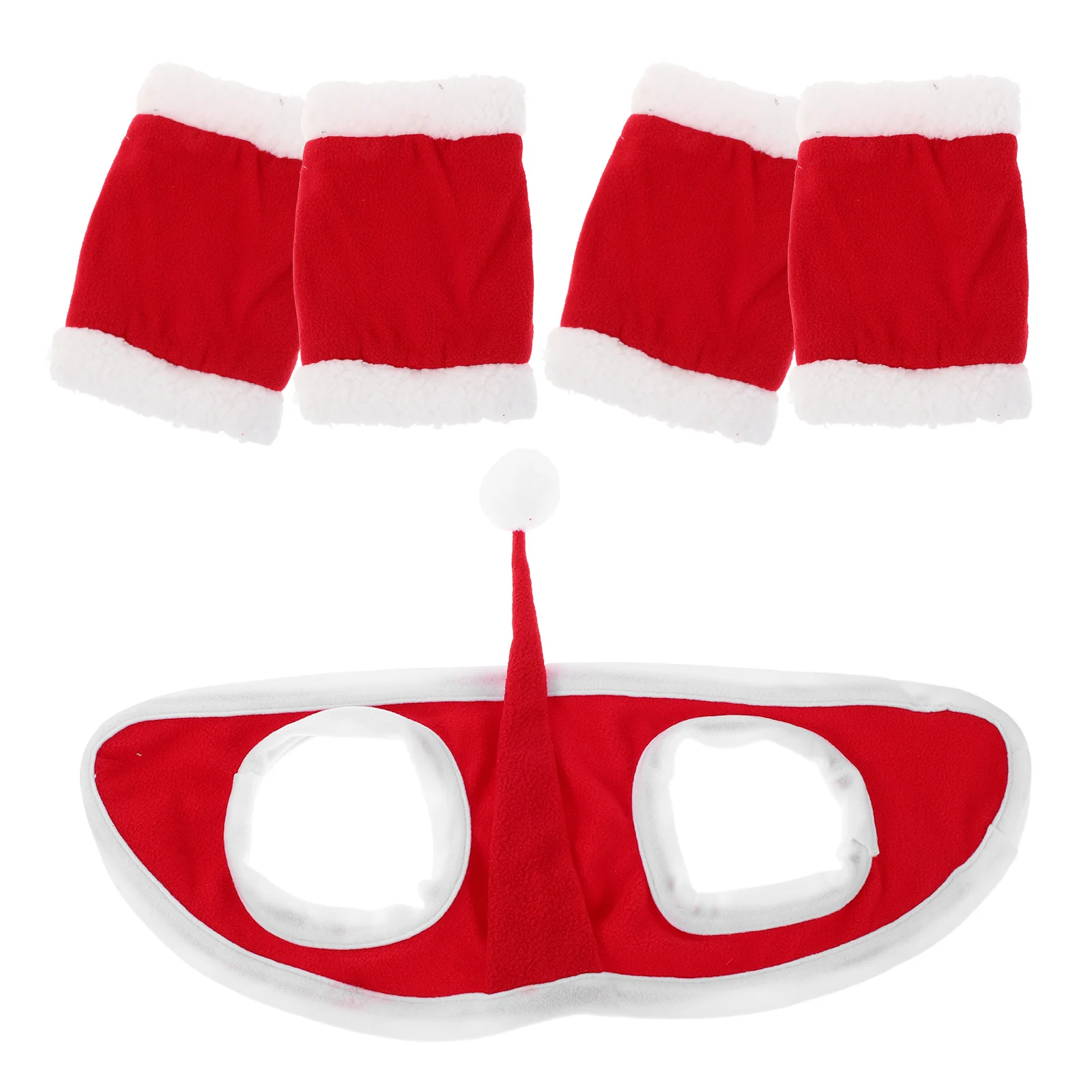 1 مجموعة الديكور مجموعة عيد الميلاد زي الملحقات للكبار الحيوانات الأليفة الحصان عطلة حفلة موكب لوازم الحصان الساق يلتف الدعم #4