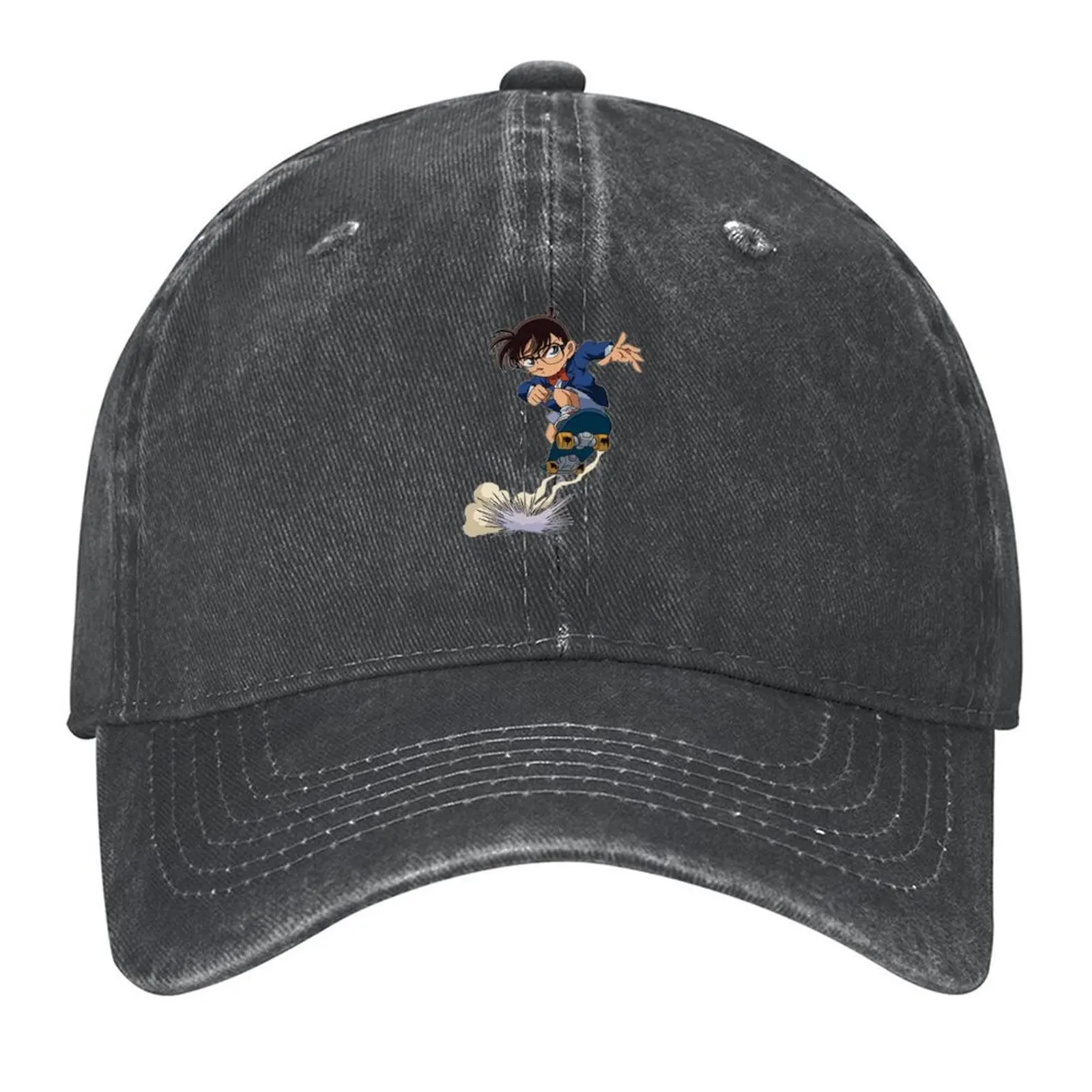

Conan Edogawa Baseball Cap black Visor Snapback Cap Cosplay Male Women's