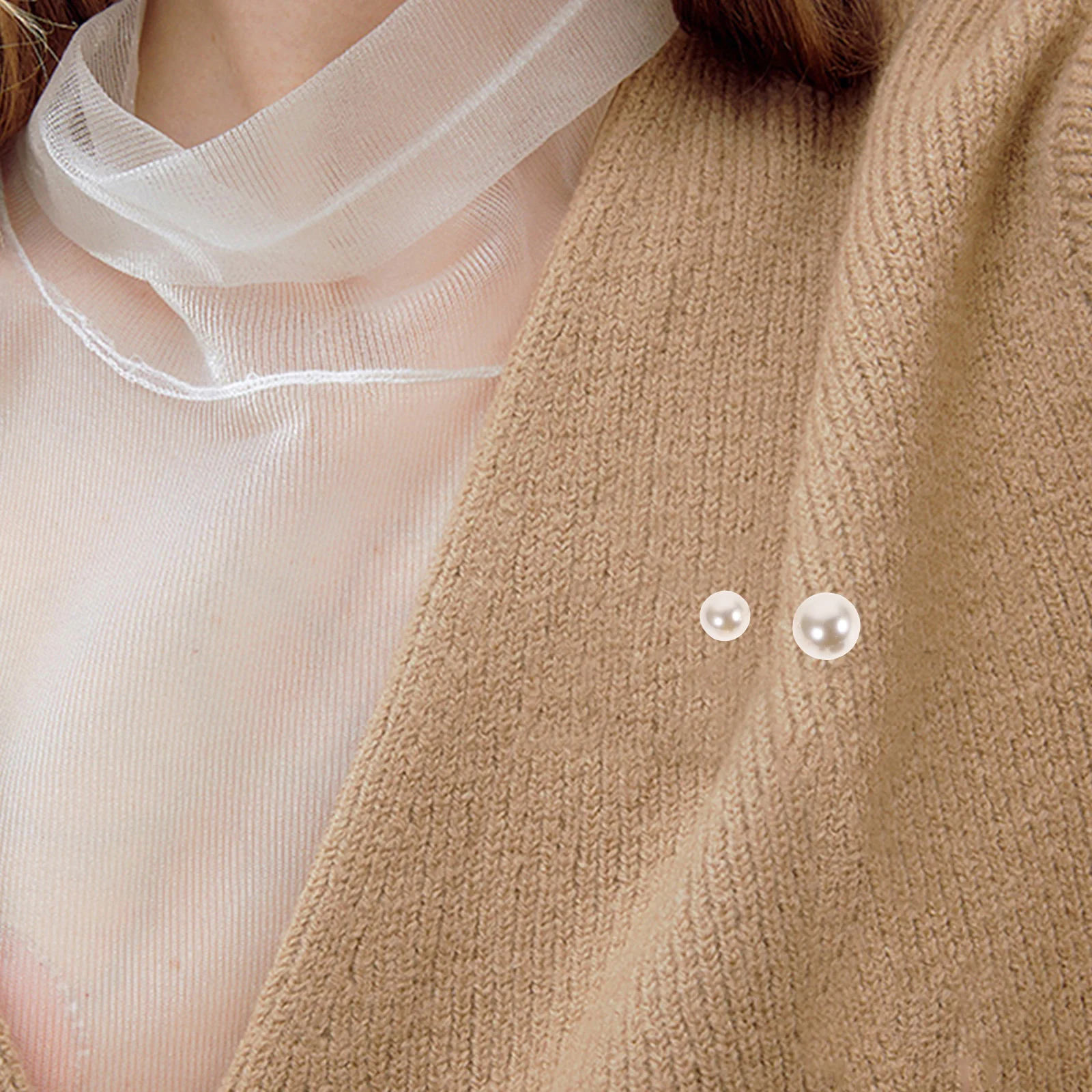 

3pcs Pearl Brooch Pins Skirt Waist Fixer Durable Alloy Safety Pin Lightweight Clothing Decor For Women Cardigan Brooches