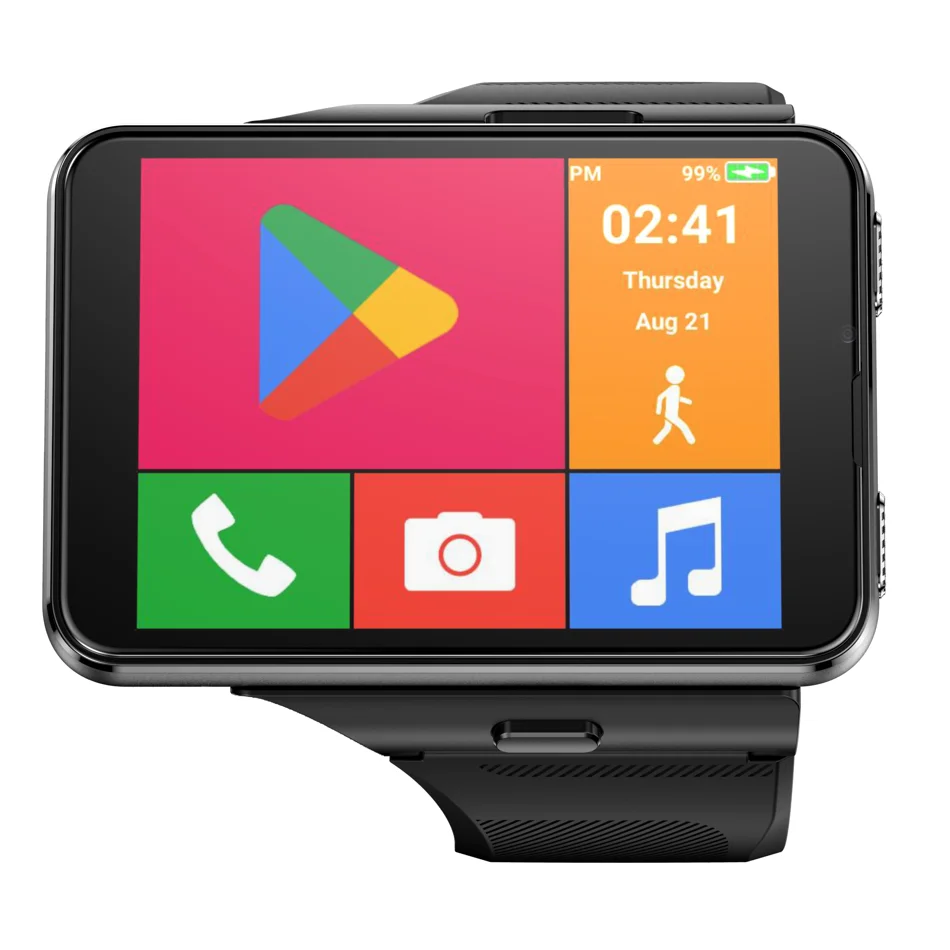 2025 S999 Smart Watch Phone 4G LTE Android 9.0 OS 4GB 64GB Smartwatch Schermo da 2,8 pollici 2300mAh Doppia fotocamera Sblocco facciale GPS WIFI