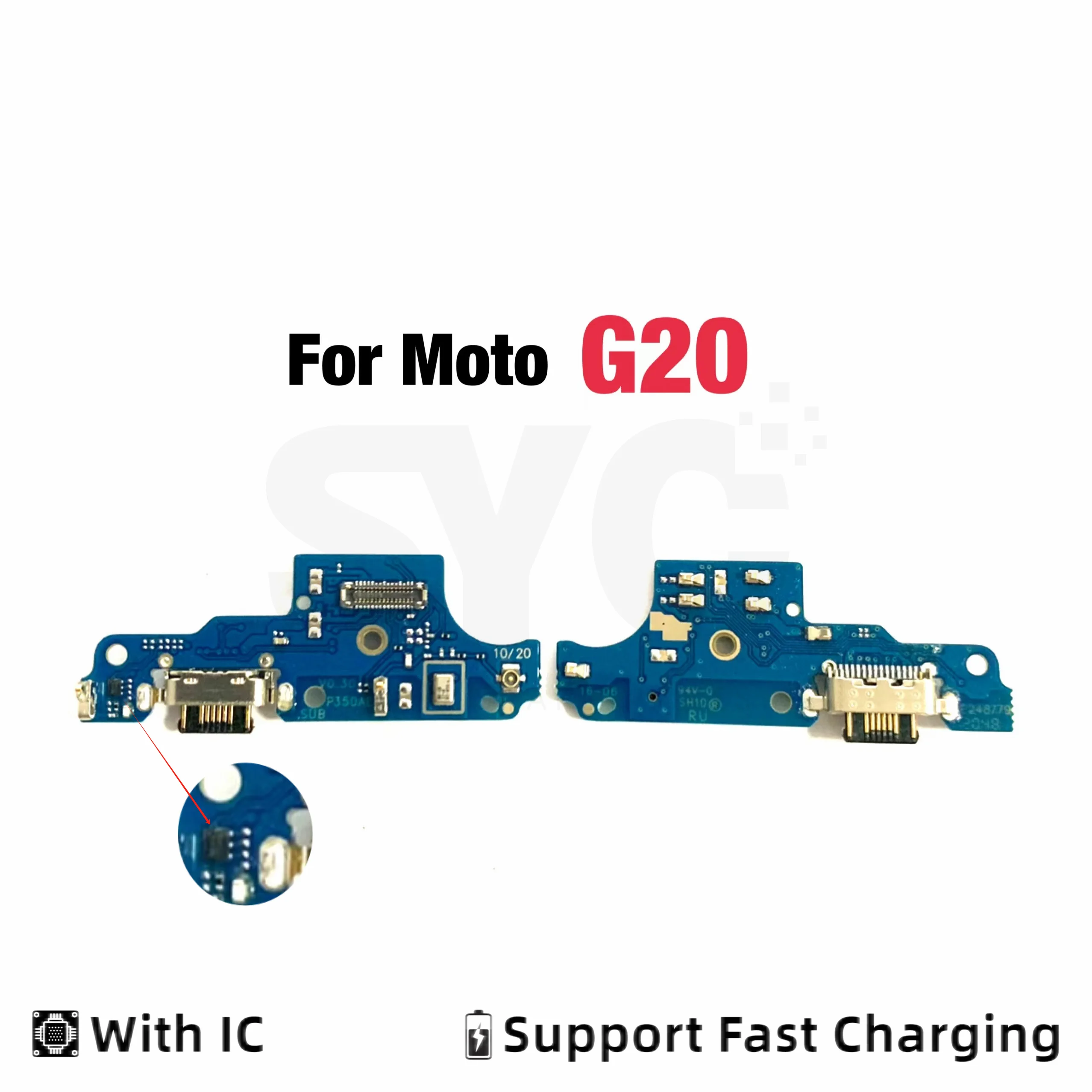 New Good quality USB Charge Port Dock Connector Charging Board Flex Cable For Motorola Moto G10 G20 G30 G50 G60 G31 G41 With IC