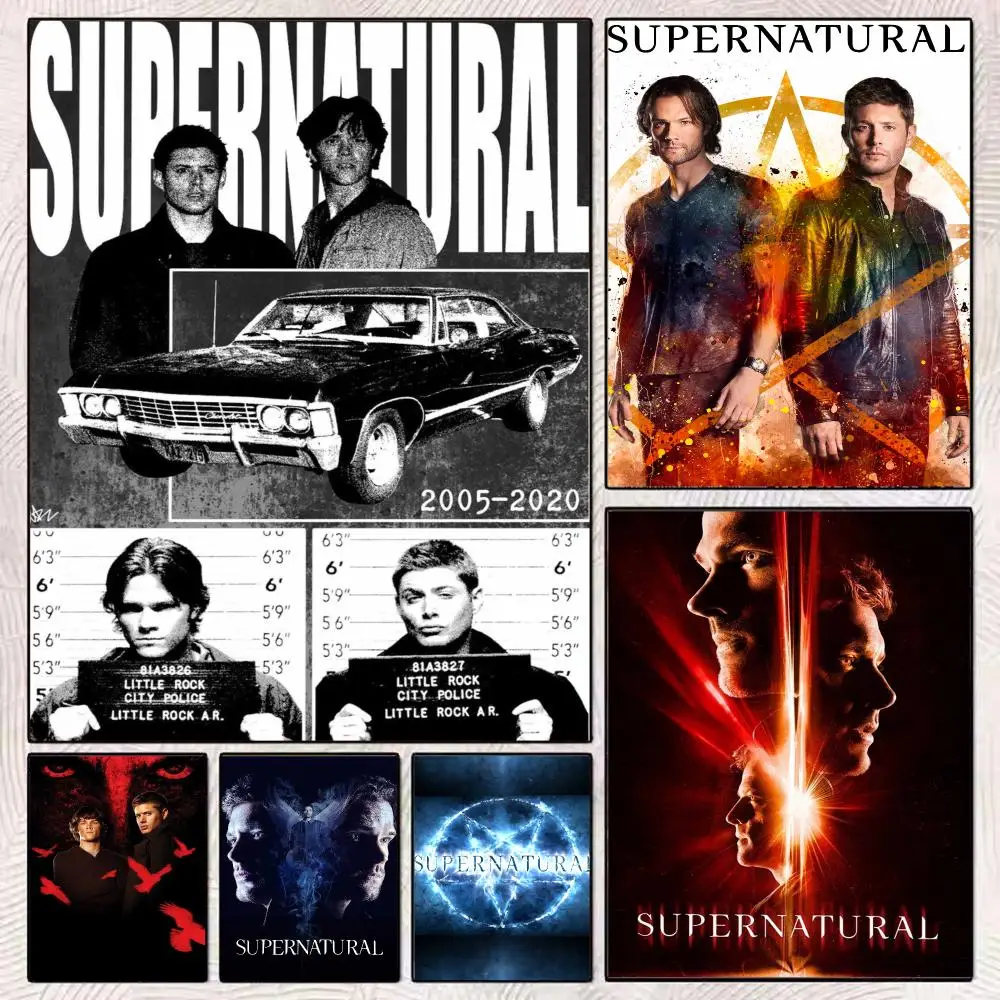 Horror Movie S-Supernatural Painting Calligraphy Aesthetic Canvas Wall Poster Modern Room Bedroom Cafe Wall Artwork