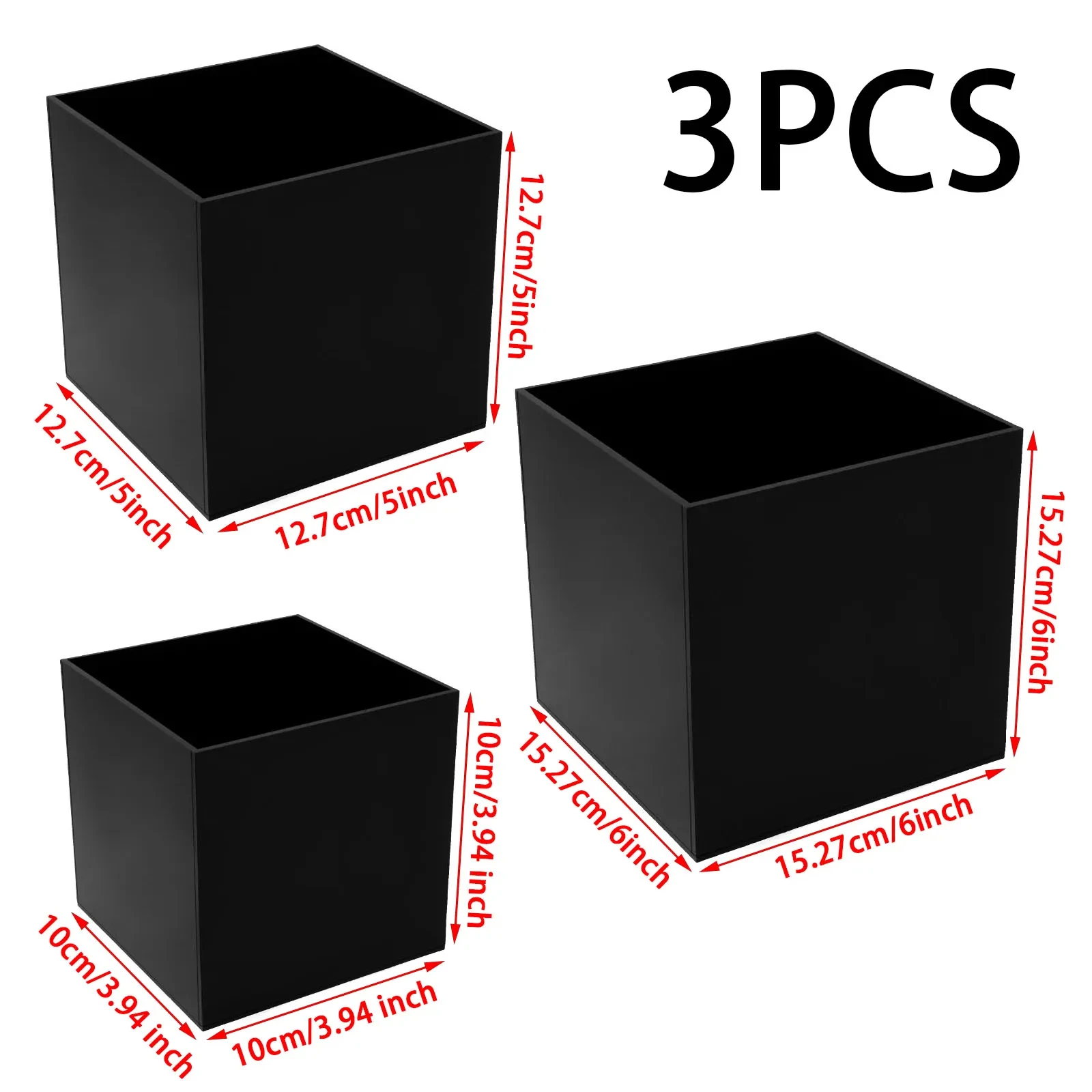3/6 Stuks Acryl Buffet Riser Voedsel Display Stands Stapelbare Tafel Dessert Cake Party Buffet Display Decoreren Doos