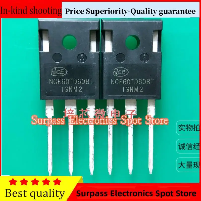 10PCS-100PCS  NCE60TD60BT 60A600V TO-247 IGBT  Price Superiority-Quality guarantee