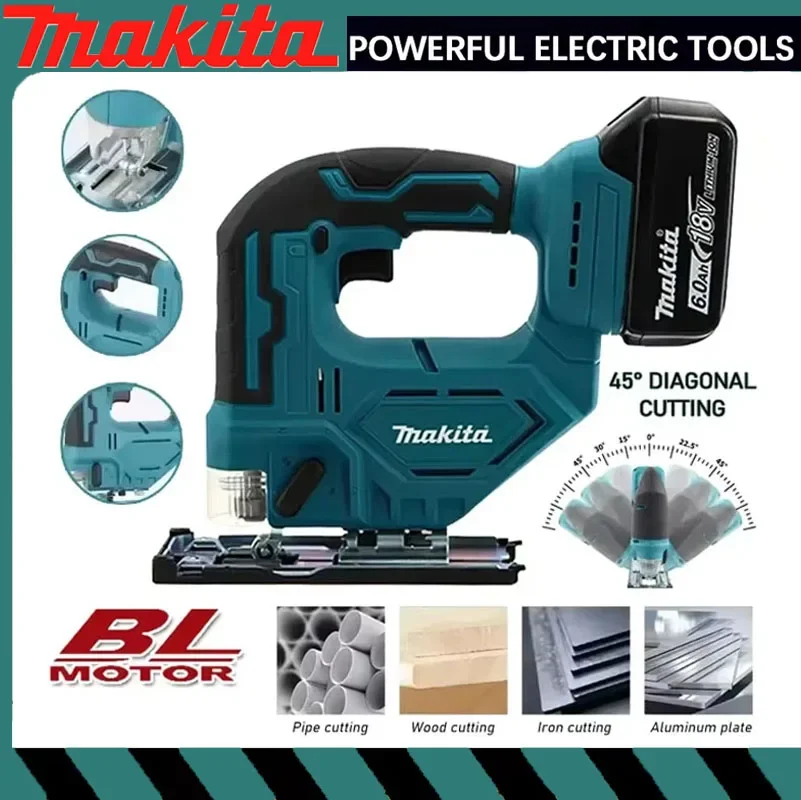 

Аккумуляторный электрический лобзик Makita DJV182Z 18В с литиевой батареей, многофункциональная пила для резки дерева