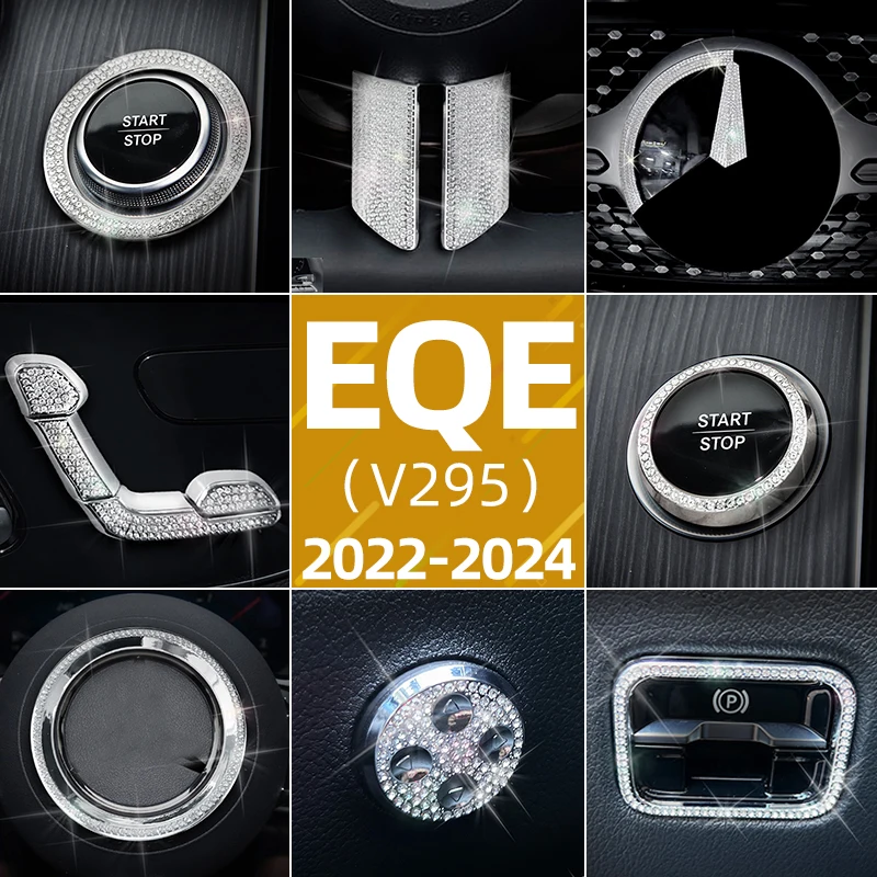 For Mercedes-Benz EQE Sedam EQE SUV EQE350 EQE500 Series Car Interior Steering Wheel Air Outlet Diamond Decoration