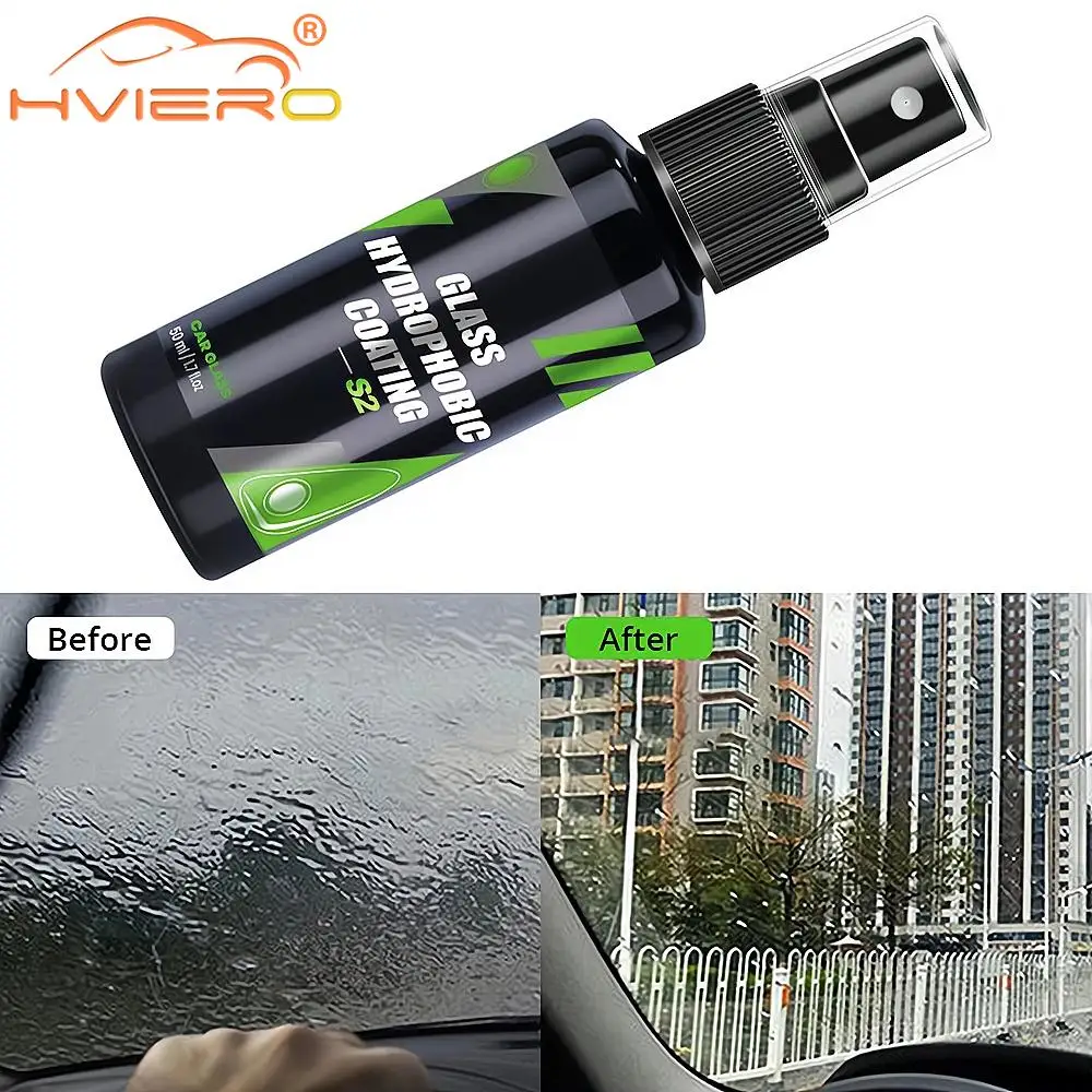 50/100/300ml Glass Long Lasting Ceramic Windshield Nano Hydrophobic Protection Coating Safe Driving Clear Vision Car Accessorie