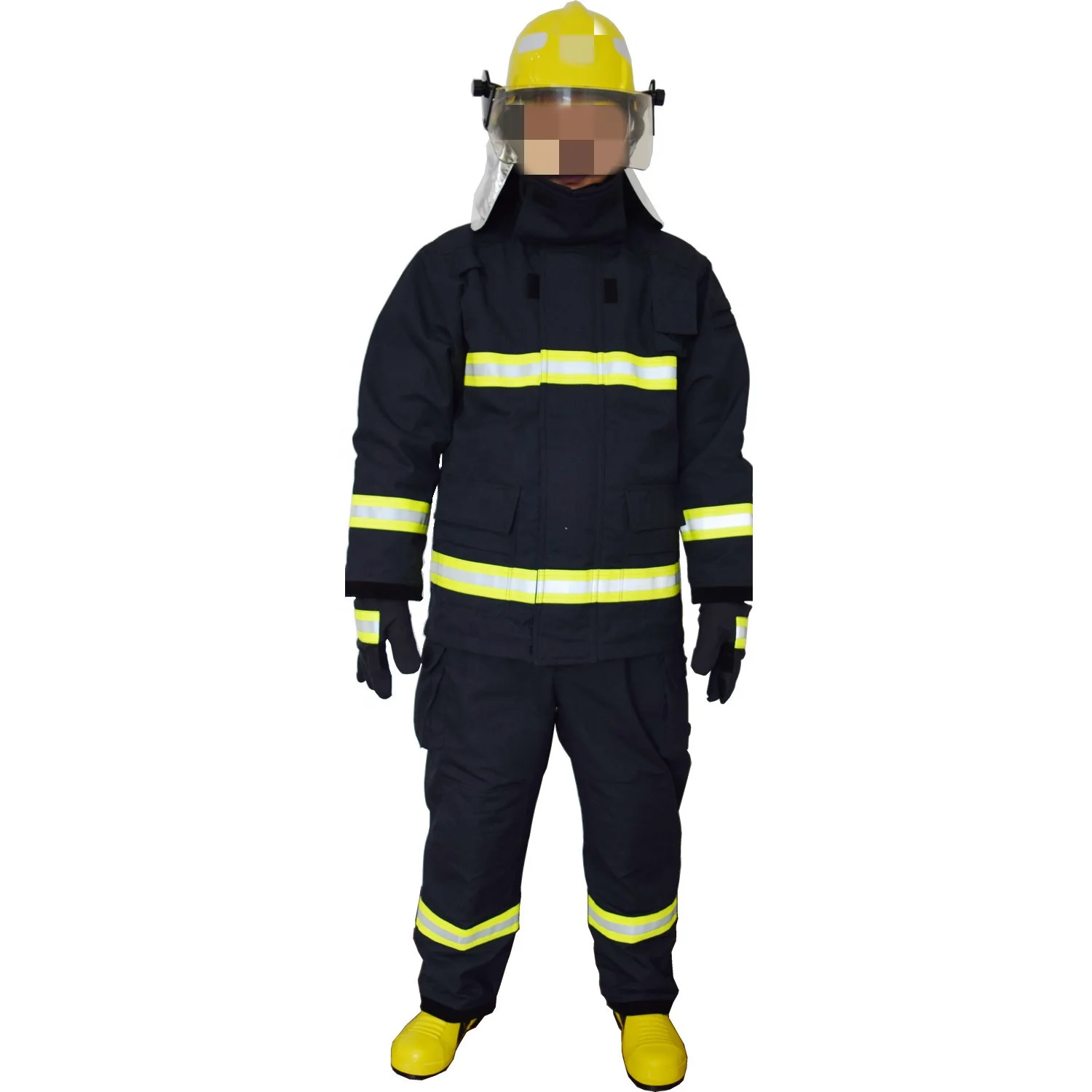 

European Standard EN 469 Aramid Fireman Flame Retardant Fire Fighting Clothing Firefighter Suit