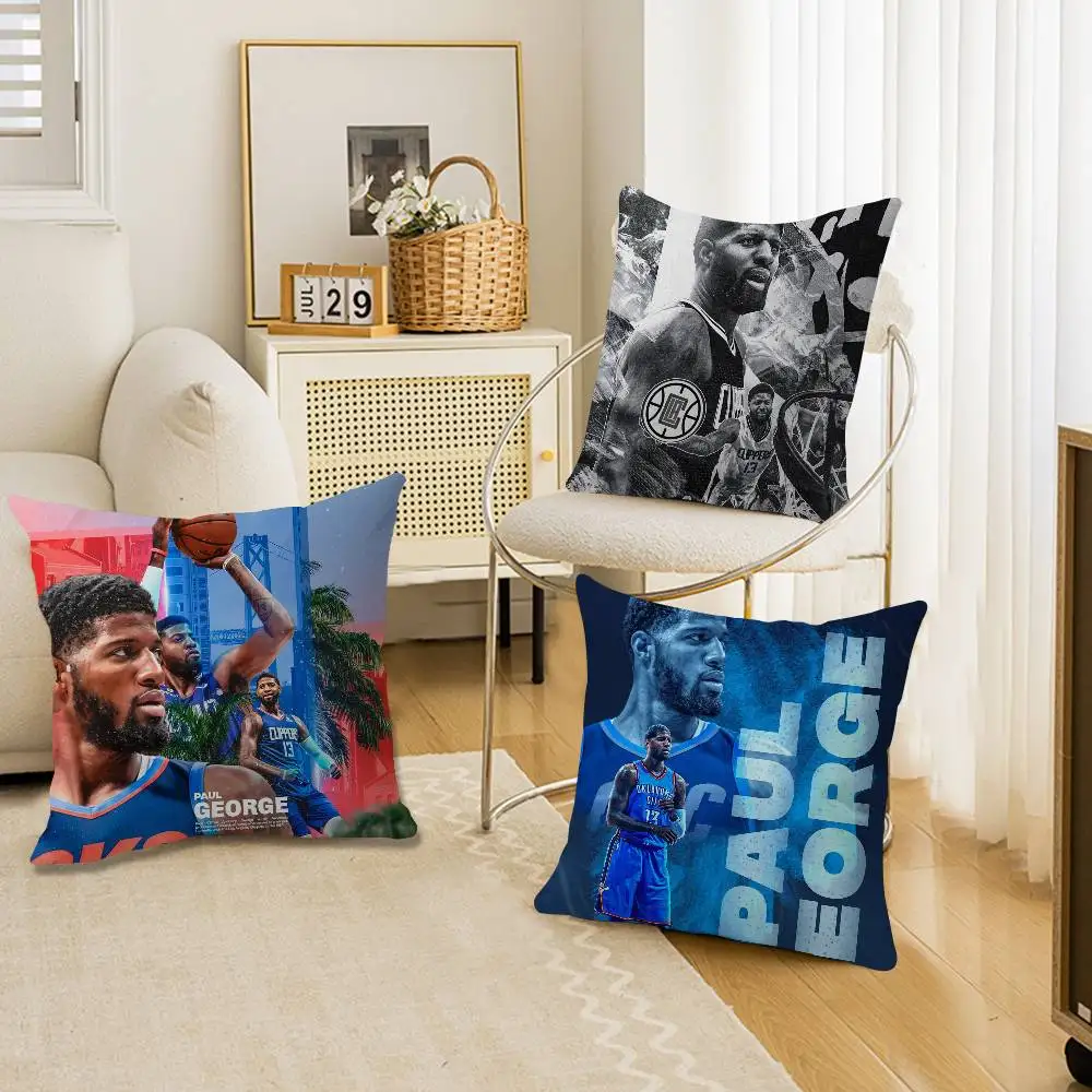 

Подушка с изображением баскетболиста Пола Джорджа, подарок, декоративная подушка для дома и офиса, чехол для подушки для спальни, дивана, автомобиля
