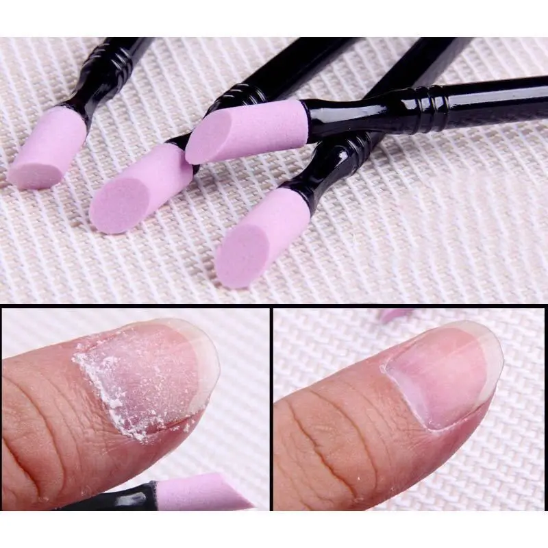 1/2PCS Quartz Pen Dead Skin Double-Head Multi-Function Nail Art Tool Armor Frosted Nail Art Grinding Pen