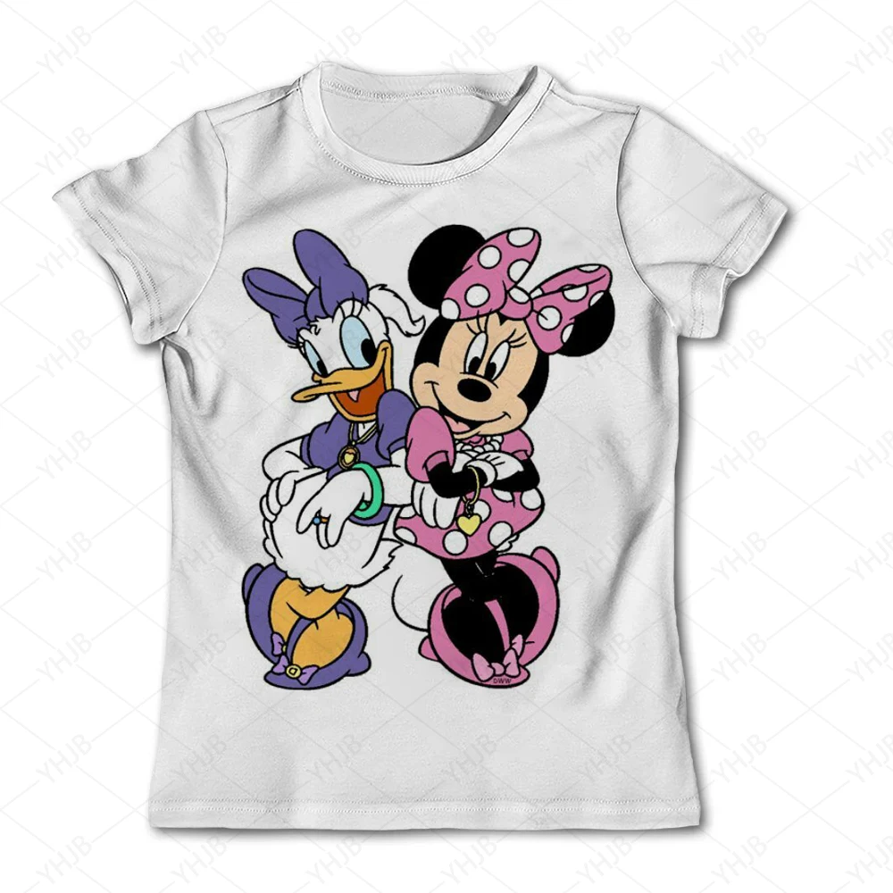 

Cartoon printed casual T-shirt Disney Mickey Mouse printed children's T-shirt 20 color fashionable top T-shirt summer clothing