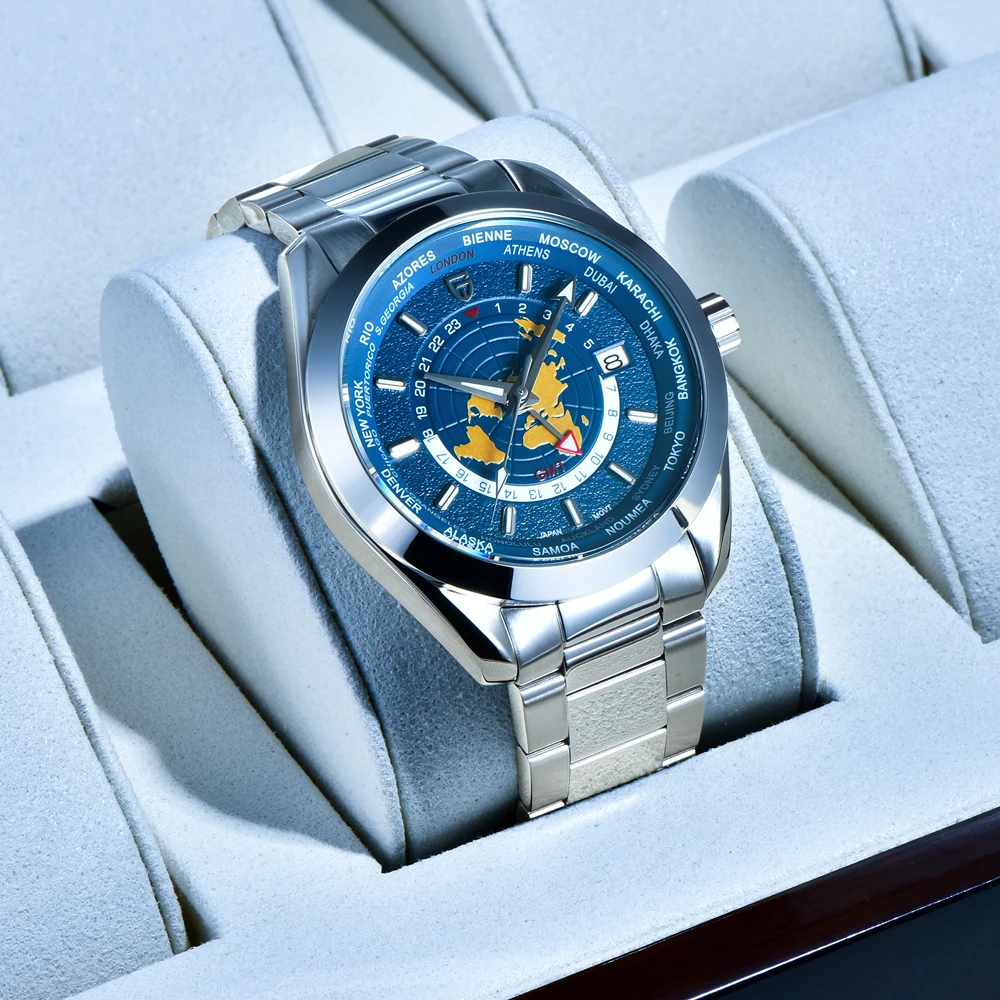 PAGANI DESIGN 1788 Leichte, luxuriöse mechanische Uhr, NH34A-Uhrwerk, Saphirglas, Herrenuhr, 316L, komplett aus Stahl, wasserdichte Herrenuhren