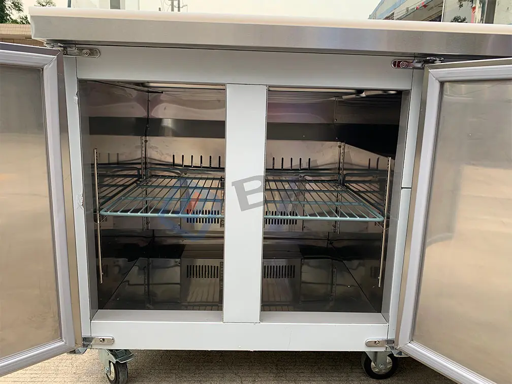 Custom Customize Workbench Refrigerator Counter Top Salad Professional Salad Prep Table Refrigerated Counter Salad bar Equipment